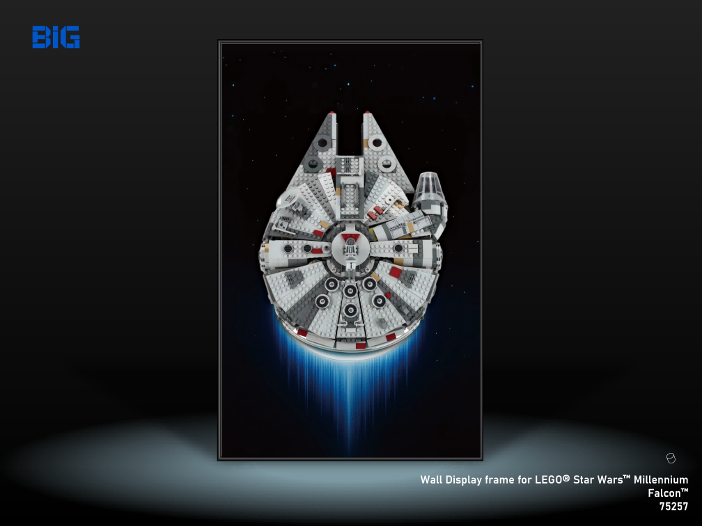 LEGO Wall Display Frame for Star Wars Millennium Falcon (75257)
