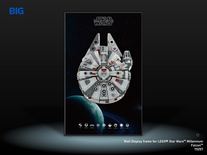 LEGO Wall Display Frame for Star Wars Millennium Falcon (75257)
