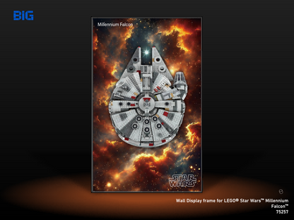 LEGO Wall Display Frame for Star Wars Millennium Falcon (75257)