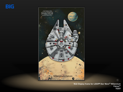 LEGO Wall Display Frame for Star Wars Millennium Falcon (75257)