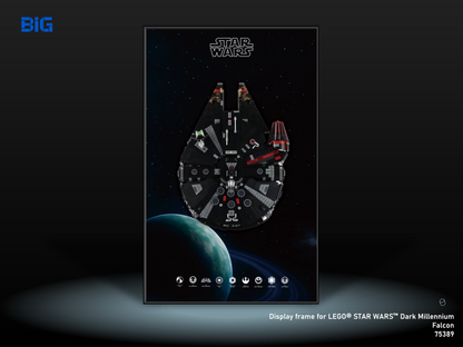 LEGO Wall Display Frame for Star Wars Dark Millennium Falcon (75389)