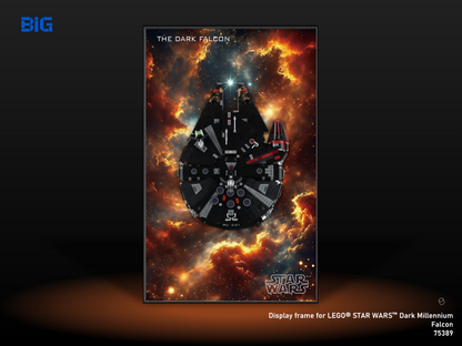 LEGO Wall Display Frame for Star Wars Dark Millennium Falcon (75389)