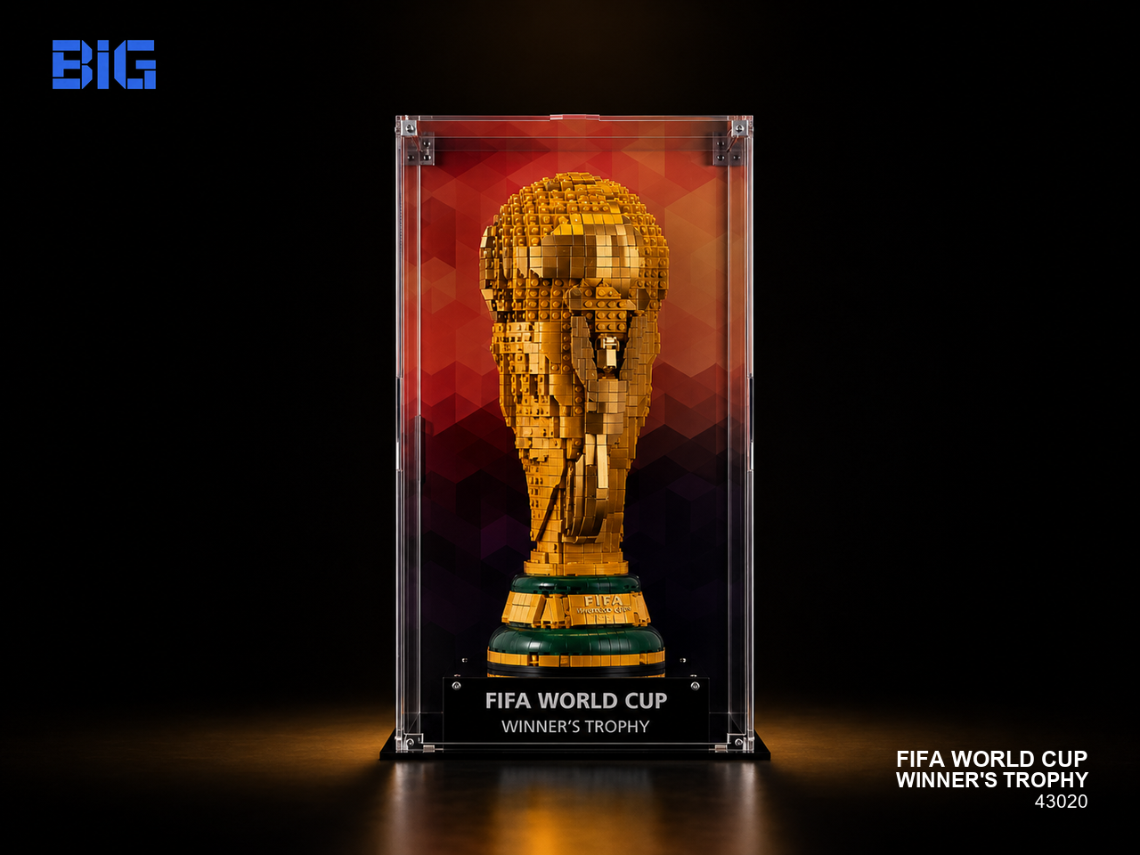 Acrylic Display Case for LEGO® Editions FIFA World Cup Official Trophy (43020)