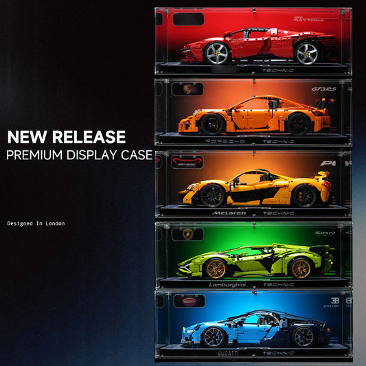 【PREMIUM】Display Case For LEGO® TECHNIC™ F1 Ultra-high Translucent Acrylic.