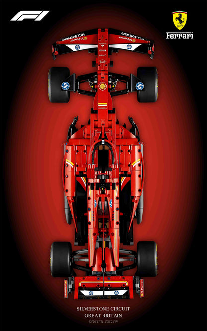 LEGO Wall-Mounted Display Frame for Ferrari F1 SF-24(42207)