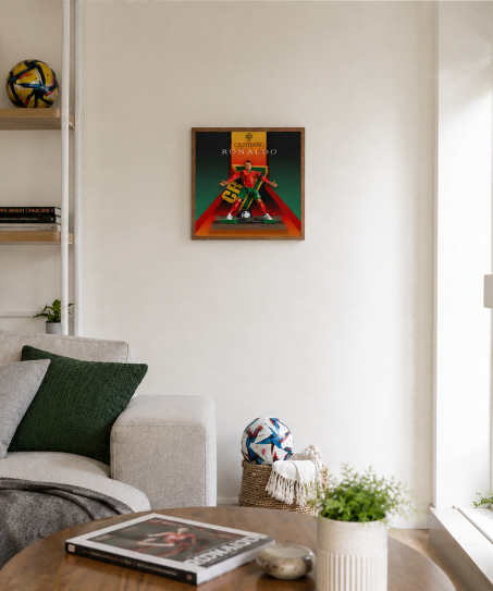 Wall Display Frame for LEGO® Editions Cristiano Ronaldo – Soccer Legend (43016)