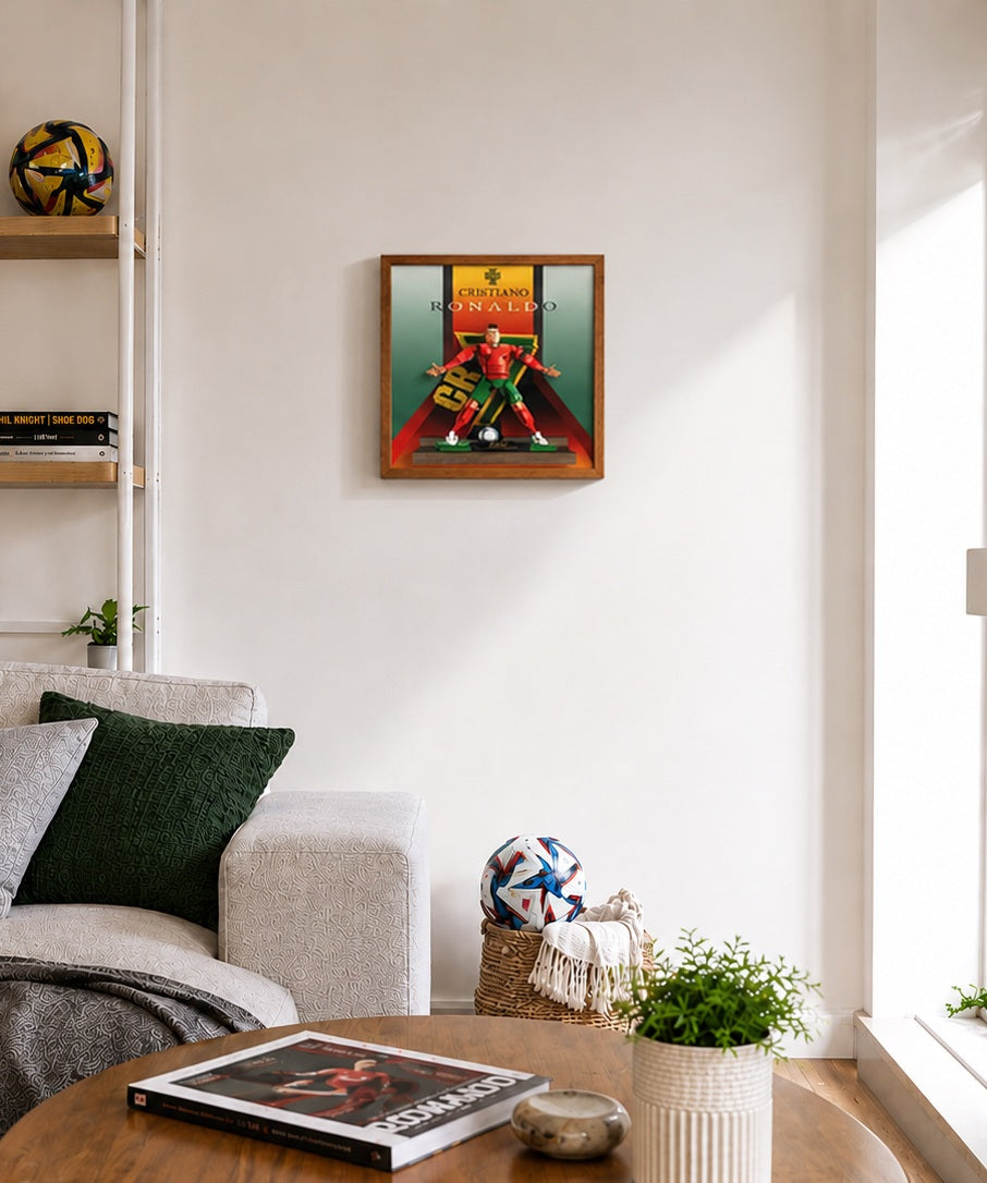 Wall Display Frame for LEGO® Editions Cristiano Ronaldo – Soccer Legend (43016)