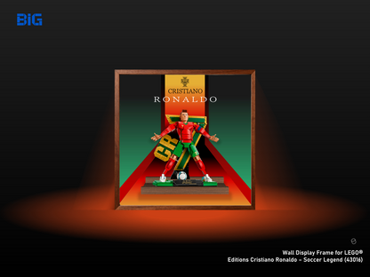Wall Display Frame for LEGO® Editions Cristiano Ronaldo – Soccer Legend (43016)