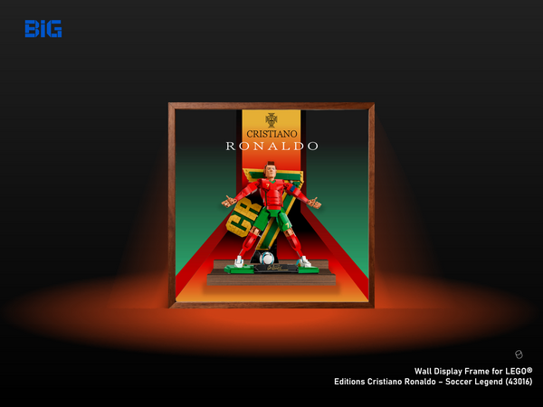 Wall Display Frame for LEGO® Cristiano Ronaldo Soccer Legend (43016)