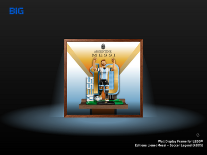 Wall Display Frame for LEGO® Editions Lionel Messi – Soccer Legend (43015)