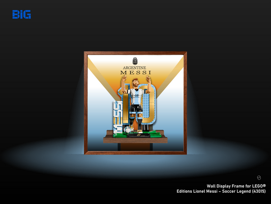 Wall Display Frame for LEGO® Editions Lionel Messi – Soccer Legend (43015)