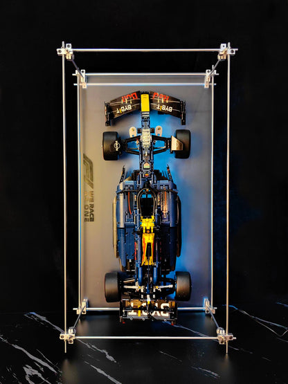 Premium Minimalist Metal Display Frame, Open-Style for LEGO Red Bull F1 Car (42206)