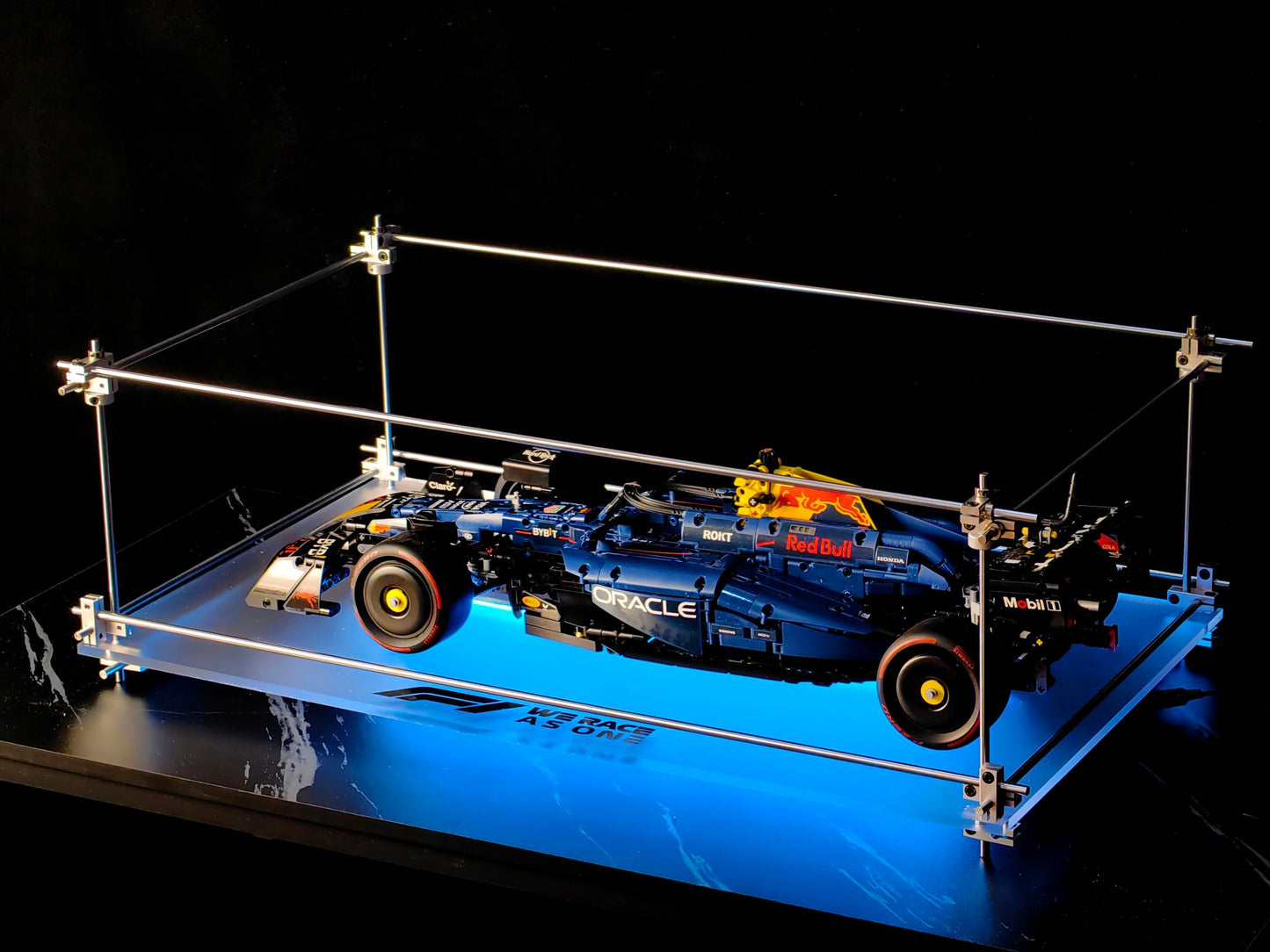Premium Minimalist Metal Display Frame, Open-Style for LEGO Red Bull F1 Car (42206)