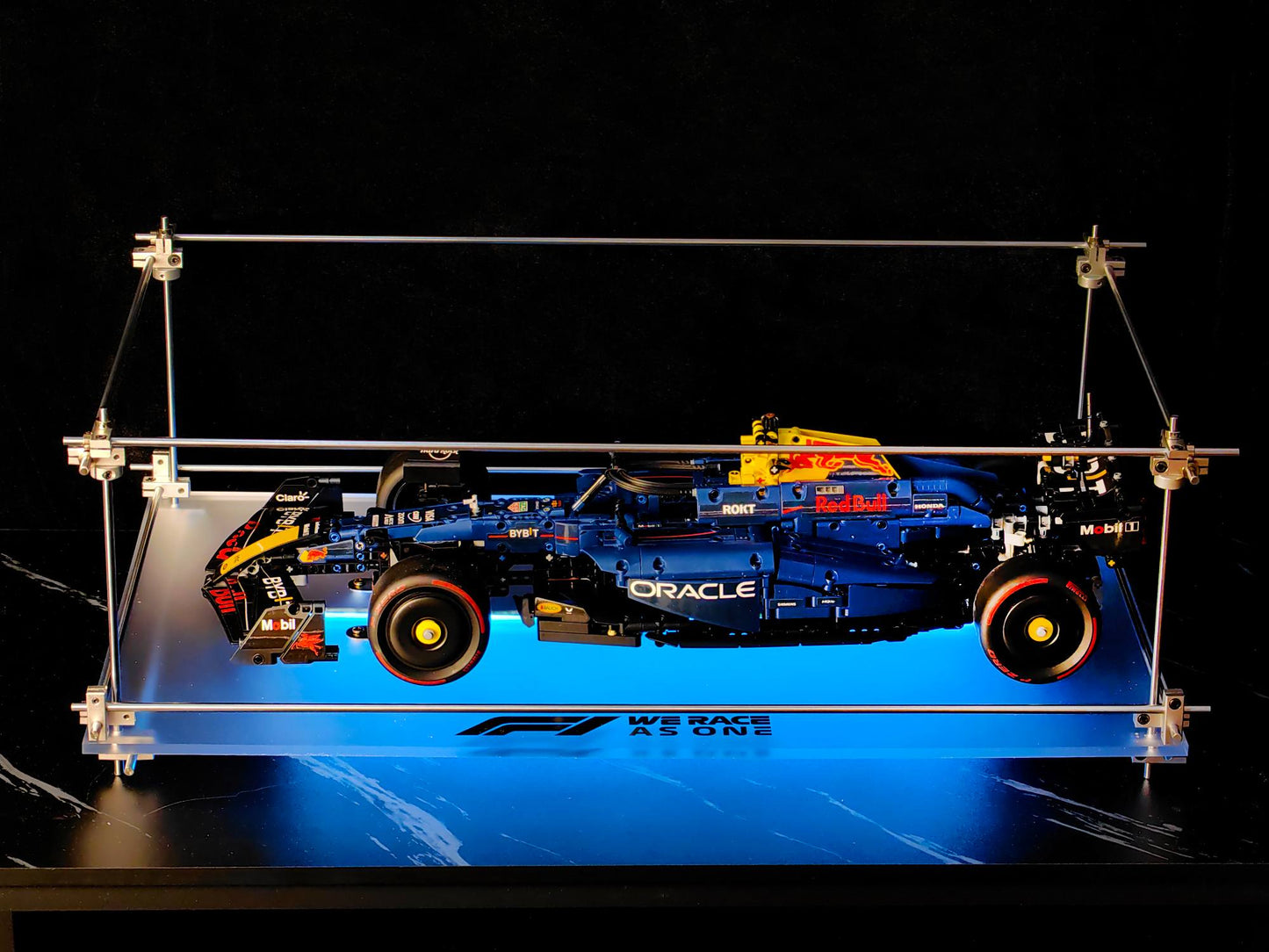 Premium Minimalist Metal Display Frame, Open-Style for LEGO Red Bull F1 Car (42206)