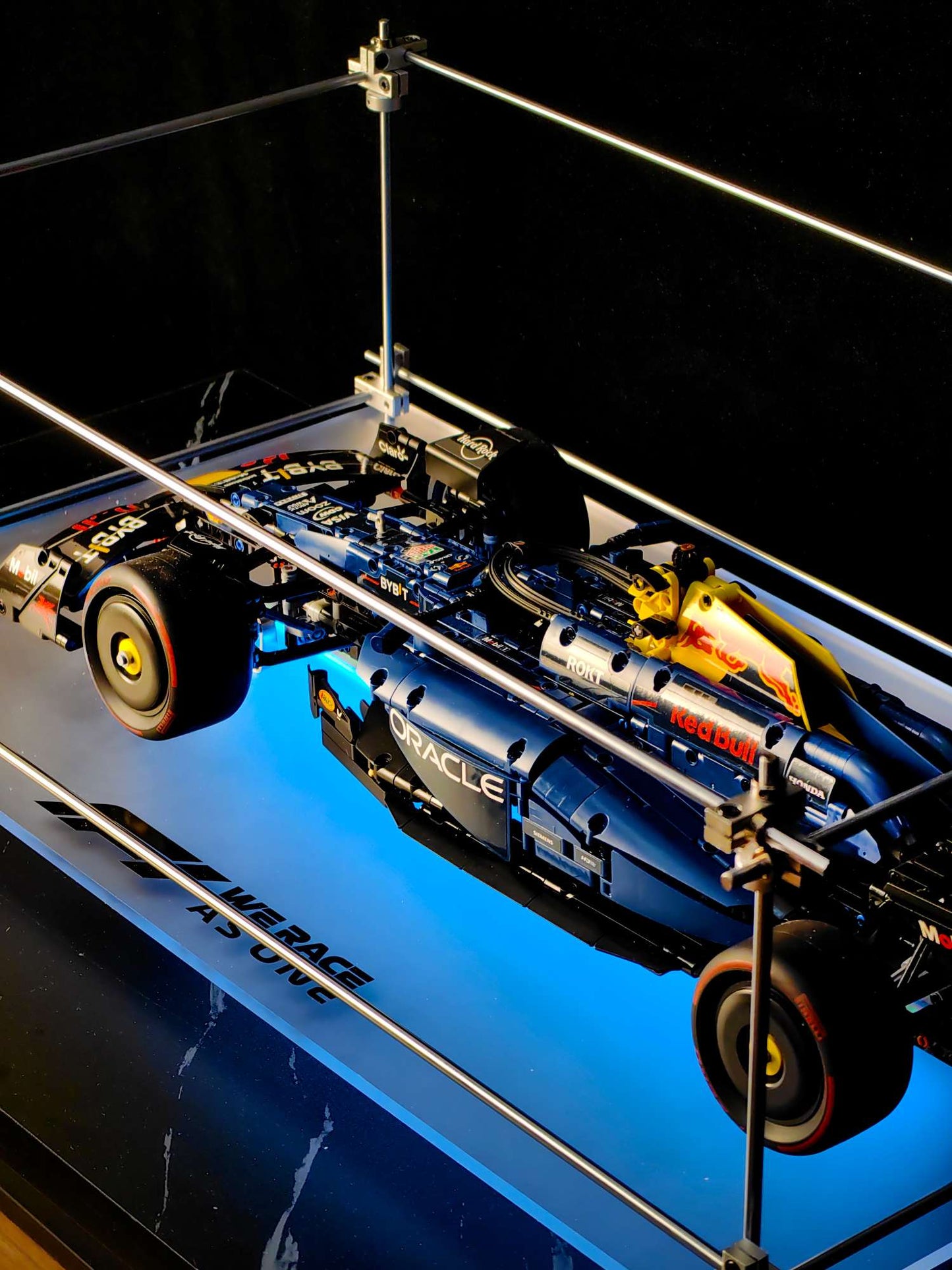 Premium Minimalist Metal Display Frame, Open-Style for LEGO Red Bull F1 Car (42206)