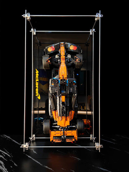 Premium Minimalist Metal Display Frame, Open-Style for LEGO Series McLaren F1  Car (42141)