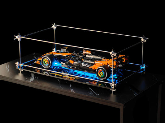 Premium Minimalist Metal Display Frame, Open-Style for LEGO Series McLaren F1  Car (42141)