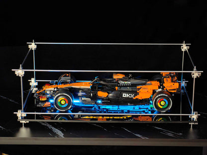 Premium Minimalist Metal Display Frame, Open-Style for LEGO Series McLaren F1  Car (42141)