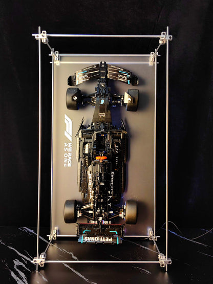 Premium Minimalist Metal Display Frame, Open-Style for LEGO Mercedes AMG F1 Car (42171)