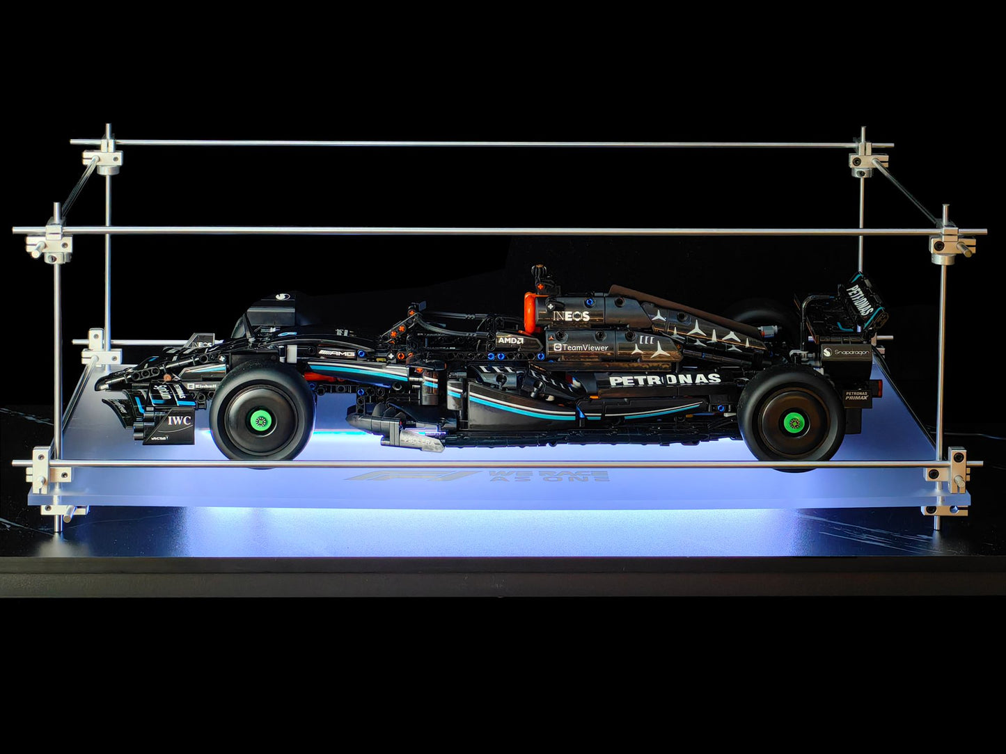 Premium Minimalist Metal Display Frame, Open-Style for LEGO Mercedes AMG F1 Car (42171)