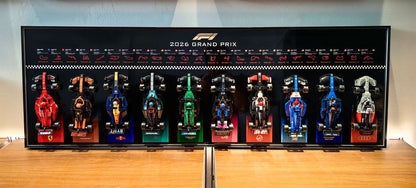 Wall Display Frame for LEGO® 10 x F1 Speed Champions F1 Cars
