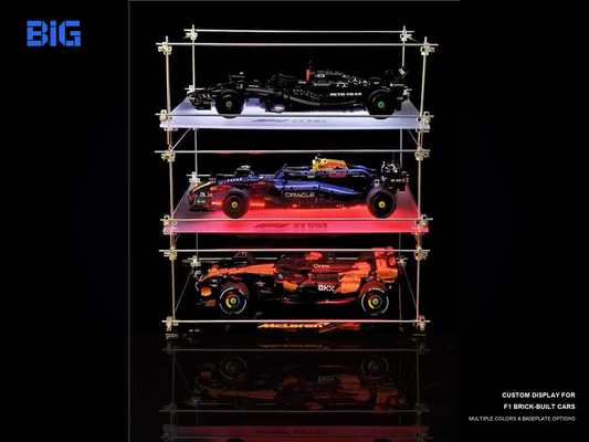Premium Minimalist Metal Display Frame, Open-Style for LEGO Red Bull F1 Car (42206)